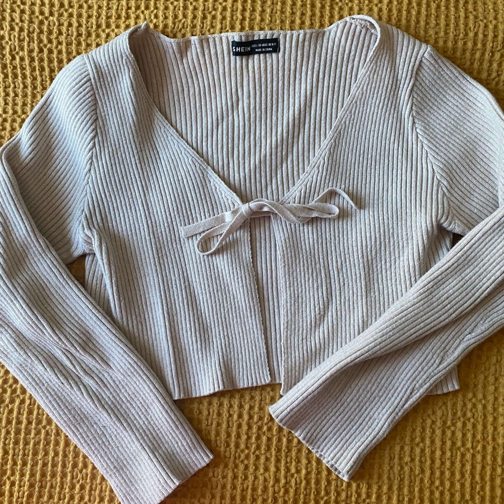 SHEIN ribbed cardigan